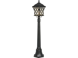 Czarna zewnętrzna lampa stojąca klasyczna latarenka Nowodvorski 5294 Tay E27 IP23 112cm