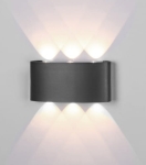 Lampa ścienna kinkiet czarny podłużny płaski Mantra 6540 Arcs LED 6W 3000K 17cm