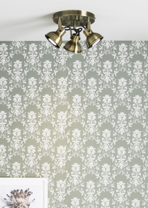 Lampa sufitowa do małych pomieszczeń w kolorze antycznego złota regulowane reflektory MarkSlojd 107852 Rocco 3xGU10 27cm