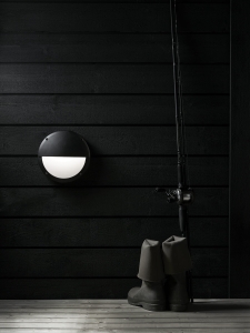 Lampa ogrodowa ścienna okrągła z półkolistym panelem LED barwa światła ciepła biała MarkSlojd 106519 Hero