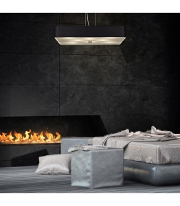 Szeroki prostokątny zaoblony plafon z abażurem do wyboru Ramko 67508 Toledo 8xE14 65cm