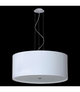Lampa wisząca z okrągłym abażurem 70cm i mlecznym spodem Ramko 67571 Rondo 6xE27