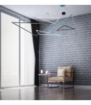 Lampa Wisząca trójkąt poziomy Ramko 67032 Origami LED 40W 105cm barwa światła i kolor do wyboru