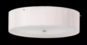 Okrągły plafon w szarym połysku Ramko 67006 Lima 3xE14 30cm