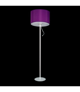 Lampa podłogowa na stalowej nodze z abażurem walcem do wyboru Ramko 67887 Fjara E27 i LED 1W 160cm