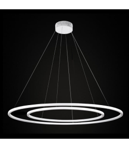 Lampa wisząca dwie obręcze 90cm 60cm Ramko 67934 Echo LED 64W kolor i barwa światła do wyboru