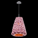 Lampa wisząca z wełnianym stożkowym abażurem Ramko 67805 Aspen E27 28cm