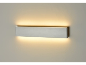 Podłużny biały płaski kinkiet ledowy prostokąt Azzardo AZ1683 Norman LED 13W 3000K 28cm