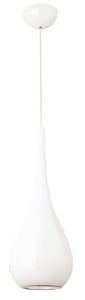 Biała lampa wisząca łezka kropla MaxLight P0235 Drop E27