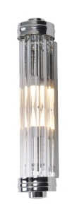 Chromowany kinkiet walec z szklanym kloszem Max Light W0241 Florence 2xE14