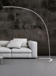 Lampa stojąca Podłogowa Łukowa Trio 427511801 Shanghai LED 18W 3000K 210cm ściemniacz biała