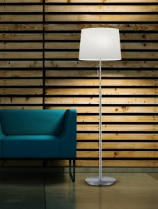 Lampa stojąca Podłogowa Trio 409100307 Lyon 3xE27 180cm x 46cm nikiel włącznik sznurkowy