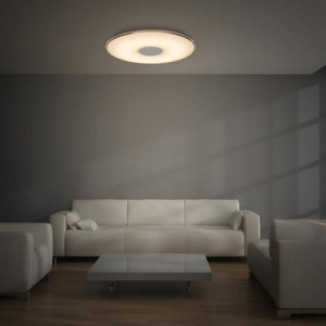 Lampa sufitowa okrągły Plafon Trio 628915001 Tokyo LED 45W 4000K ściemniacz 60cm biały z pilotem