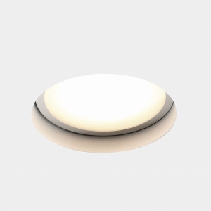 Okrągła lampa podtynkowa zlicowana z sufitem Elkim Lighting 234502102 Rondo LED 20W 3000K 80stopni 19,2cm IP44