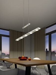 Lampa Wisząca Trio 379190707 Lacal LED 7x3,5W 3000K 100cm nikiel