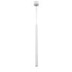 Biała lampa wisząca smukła tuba 2,8cm x 50cm Elkim Lighting 501201102 Scop LED 3W 3000K 30stopni