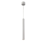 Biała lampa wisząca walec kwadrat 2,5cm x 35cm Elkim Lighting 504501102 Cubi LED 3W 3000K 30stopni