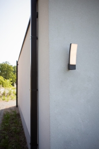 Zewnętrzna lampa ścienna kinkiet na elewację Lutec 5288901118 Kira LED 18W 2700K IP54 szary