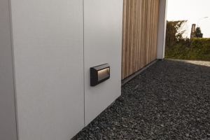 Zewnętrzna lampa ścienna kinkiet na elewację Lutec 5191602118 Helena LED 10W 4000K IP54 antracyt