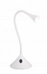 Lampa biurkowa nowoczesna na giętkim ramieniu stożkowa podstawa biała regulowana RL R52391101 Viper LED 3W 3000K