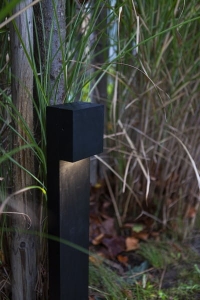 Zewnętrzna lampa stojąca słupek ogrodowy Lutec 7104002012 Gemini LED 9,2W 3000K IP44 65cm Czarny