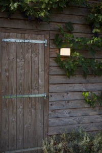 Zewnętrzna lampa ścienna kinkiet na elewację Lutec 5105002125 Doblo LED 24W 4000K IP54 szary