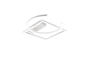 Lampa sufitowa nowoczesna kwadrat z okręgiem biała minimalistyczna RL R62162131 Pivot LED 23.5 W 3000K 42x54cm
