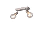 Lampa sufitowa reflektor na dwie żarówki srebrny niklowy RL R80182007 Vannes 2xE27 26cm