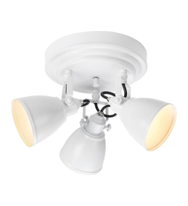 Lampa sufitowa biała plafon z regulowanymi kloszami styl skandynawski MarkSlojd 108083 Fjällbacka 3xG9 42cm