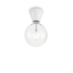 Biała ceramiczna lampa sufitowa Ideal Lux 155227 Winery E27