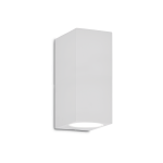 Biała zewnętrzna lampa ścienna kinkiet sześcienny elewacyjny światło góra - dół Ideal Lux 115320 Up 2xG9 IP44