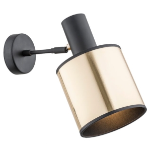 Lampa ścienna kinkiet regulowany Argon 4279 Herman E27 czarny złoty