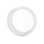 Biała okrągła płaska lampa ścienna sufitowa Ideal Lux 240367 Universal Square LED 36W 3900LM 3000K 40cm