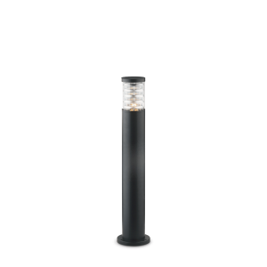 Czarna lampa stojąca słupek ogrodowy Ideal Lux 4723 Tronco E27 IP44 80cm