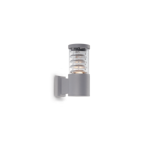Szara zewnętrzna lampa ścienna kinkiet na elewację Ideal Lux 26978 Tronco E27 IP44