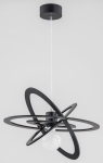 Designerska czarna lampa wisząca galaktyka Orlando Alfa 62141 E27 90cm x 48cm