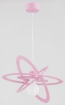 Designerska różowa lampa wisząca galaktyka Orlando Alfa 62139 E27 90cm x 48cm