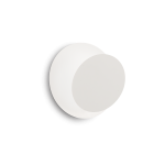 Okrągła biała lampa ścienna kinkiet Ideal Lux 238975 Tick LED 7,5W 700LM 3000K 18cm