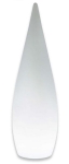 Lampa ogrodowa stojąca biała z tworzywa w opływowym kształcie łzy RL R45101901 Palmas LED 4,5W 3000K 120cm