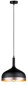Neordic Embla Lampa wisząca max. 1x20W E27 230V Czarny/Miedziany Metal Paulmann PL79629