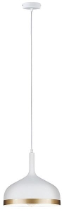 Neordic Embla Lampa wisząca max. 1x20W E27 230V Biały/Złoty Metal   Paulmann PL79628