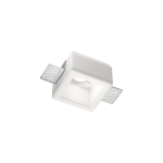 Biała kwadratowa lampa podtynkowa bez ramki Ideal Lux 229997 Samba Square GU10 7,9cm x 7,9cm x 5,5cm