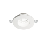 Biała okrągła lampa podtynkowa bez ramki Ideal Lux 150130 Samba Round GU10 13cm x 7,4cm