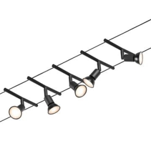System linkowy zestaw Salt max5x10W GU5,3 Czarny mat/Chrom 12V DC 60VA twszt/metal Paulmann PL94446
