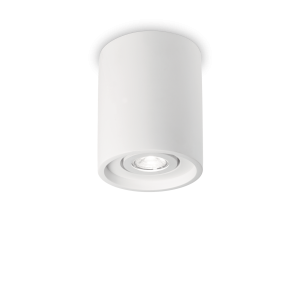 Biała lampa sufitowa z gipsu punktowa spot regulowana Ideal Lux 150420 Oak GU10 16cm x 13,5cm