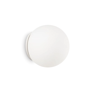 Lampa ścienna kinkiet biała świecąca szklana kula Ideal Lux 059815 Mapa E27