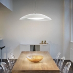 Duża biała lampa wisząca nad stół Ideal Lux 052786 Lena 3xE27 74cm x 234cm