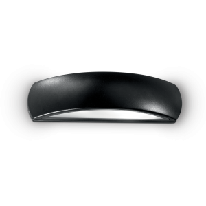 Czarna aluminiowa lampa ścienna zewnętrzna światło góra - dół Ideal Lux 092201 Giove E27 IP54 33cm