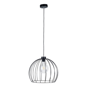Lampa wisząca metalowy abażur kulisty ażurowa osłona żarówki loft skandynawska Britop 1881904 Coop 1xE27 37cm