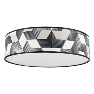 Lampa sufitowa abażur okrągły plafon w geometryczne wzory Britop 4884802 Espacio 4xE27
